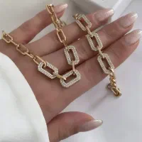 دستبند ژوپینگ کپی طلا رنگ ثابت