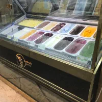 تاپینگ بستنی میوه ای شیشه دوجداره