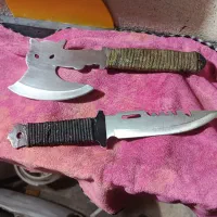 چاقو و تبر تیغه اصل|کلکسیون اشیاء عتیقه|محمدیه-قزوین, |دیوار