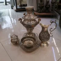 سرویس های سماور و شراب خوری قلم زنی اعلاء درباری|صنایع دستی و سایر لوازم تزئینی|سبزوار, بیهق شرقی|دیوار