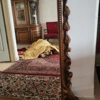 آیینه قدی ، چوب تمام راش به شرط آنتیک وزیبا|آینه|تهران, افسریه شمالی|دیوار