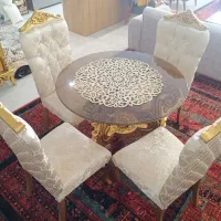 میز  و صندلی نهارخوری کلاسیک چوبی