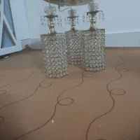 لوستر سه شاخه طلایی|لوستر و چراغ آویز|مشهد, طبرسی شمالی|دیوار