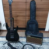 گیتار الکتریک و امپلی فایر در حد نو