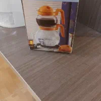 کتری قوری پیرکس روی گازی با شعله پخش کن|قوری، کتری، قهوه‌ساز دستی|رشت, لاکانی|دیوار