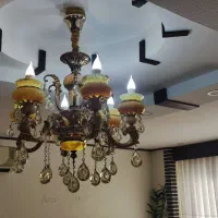 لوستر شش شاخه سنگی