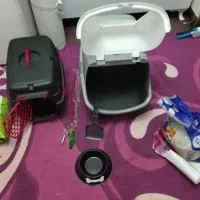 ظرف خاک،باکس حمل،ظرف غذا،‌خاک،غذاگربه پت