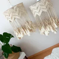 لوستر خاص مکرومه|لوستر و چراغ آویز|تهران, هفده شهریور|دیوار