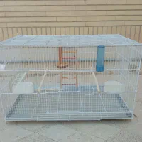 قفس بزرگ فلزی نو با وسایل