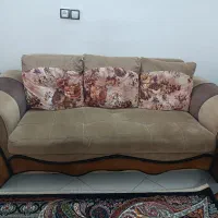 مبل ۷ نفره به سه عدد عسلی مشکی|مبلمان خانگی و میز عسلی|ری, علایین|دیوار