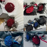 انواع دسته گل روبانی