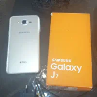 گوشی j7 با جعبه دوسیم تمیز سالم