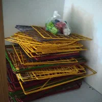 قفسه مشبک فلزی|کتابخانه، شلف، قفسه‌های دیواری|اهواز, زیتون کارگری|دیوار