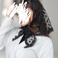 مینی اسکارف توری مشکی