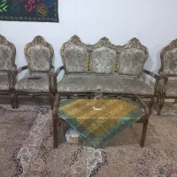 مبل ۶نفره با بدنه چوبی