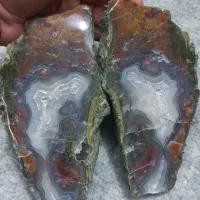 سنگ‌ راف عقیق  هزار رنگ کلکسیونی