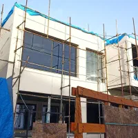 کاشیکاری وسنگکاری سیمان طرح چوب وصخره ای