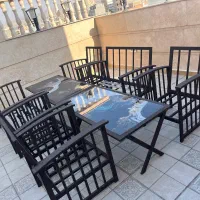 مبلمان فلزی ویلایی برای روف گاردن و ویلا