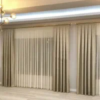 پرده مینیمال تمام اقساط حریر پانچ