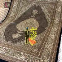 فرش تک۹متر ماهی۴۰رج جدیدنقشه سرمه ای(اقساطبدون بهر