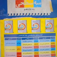 کتاب تست ۳ سطحی فارسی یازدهم|کتاب و مجله آموزشی|مشهد, ابوذر|دیوار