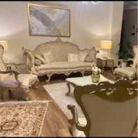 مبلمان هشت نفره کلاسیک و میز ناهازخوری هشت نفره