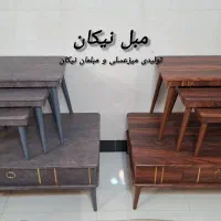 میزعسلی و جلو مبلی چوبی/اقساط/مبلمان نیکان