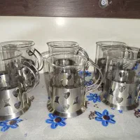 استکان پایه فلز