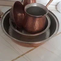 قابلمه مسی دوتا، ماهیتابه دوتا با ی شیر جوش وکاسه|ظروف پخت‌وپز|تهران, جلیلی|دیوار