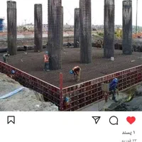 آرماتور بندی قالب بندی اجرای سقف استخر منحل