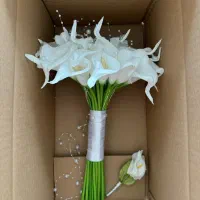 انواع دسته گل عروس لاله  و شیپوری ترند این روزا|گل مصنوعی|کرمان, |دیوار