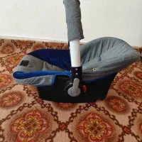 کریر مخمل سورمه ای طوسی به همراه ست تشک گارد دار