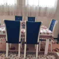فروش یک دست مبل هفت نفره ومیز غذا خوری ست، شش نفره|مبلمان خانگی و میز عسلی|الشتر, |دیوار