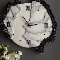 ساخت ساعت دیواری رزینی به همره یادگیری|ساعت دیواری و تزئینی|گنبد کاووس, |دیوار