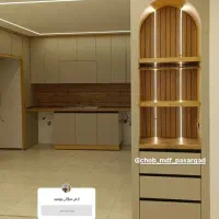 چوب و MDFپاسارگاد چالشتر|کتابخانه، شلف، قفسههای دیواری|شهرکرد, |دیوار