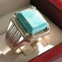 انواع انگشترهای شجروفیروزه به قیمت جمله وبشرط|بدلیجات|یزد, |دیوار