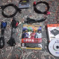 مبدل سه فیش به HDMI و تعداد کابل HDMI و لوازم دیگر