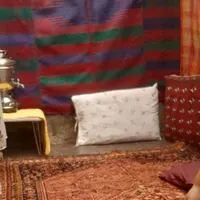 یک عدد فرش پشمی همراه با ۳پشتی و یک عدد جاجیم