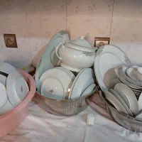 ظرف چینی|ظروف سرو و پذیرایی|کاشان, درب اصفهان|دیوار