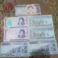 اسکناس قدیمی کلکسیونی ۱۰ و۲۰و۵۰و۱۰۰ تومنی