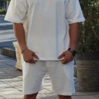 ست تیشرت شلوارک مردانه قواره دار