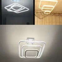 لوستر مدرن مربع سه طبقه