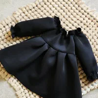 پیراهن مشکی پاییزی دخترانه