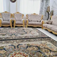 مبلمان استیل ۷ نفره طلاکوب- مناسب جهیزیه|مبلمان خانگی و میز عسلی|تهران, قلمستان|دیوار