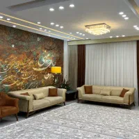 ست مبل ‌و‌ میز ناهارخوری و پرده