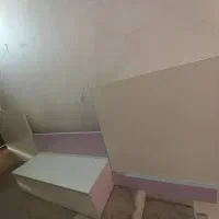 تخت خواب یک نفره جنس چوب|تخت و سرویس خواب|شیراز, درکی|دیوار