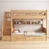 تخت دوطبقه چوبی