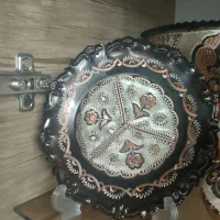 ظروف مسی نقره کوب الماس تراش