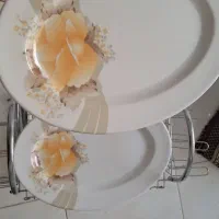 آبچکان رومیزی میزی و۲عدد دیس ملامین|آب‌چکان و نظم‌دهنده ظروف|کرمانشاه, |دیوار