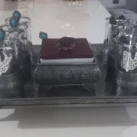 ست سینی گالش اسکان با قندان